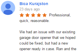 Google-My-Business-Review-Bicca Elite Tech Garage Door Repair