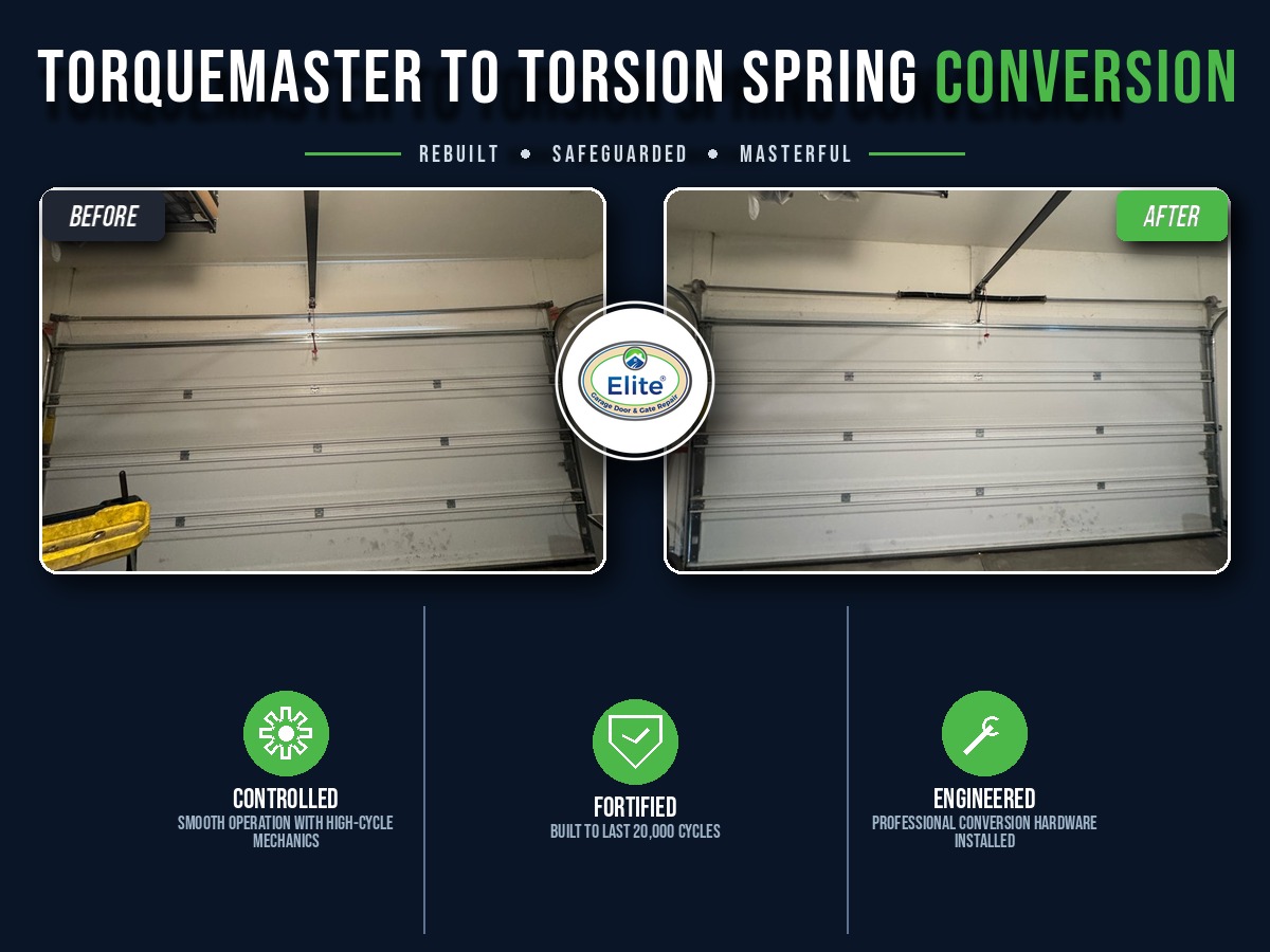 TorqueMaster to Torsion Spring Conversion Tukwila 98168