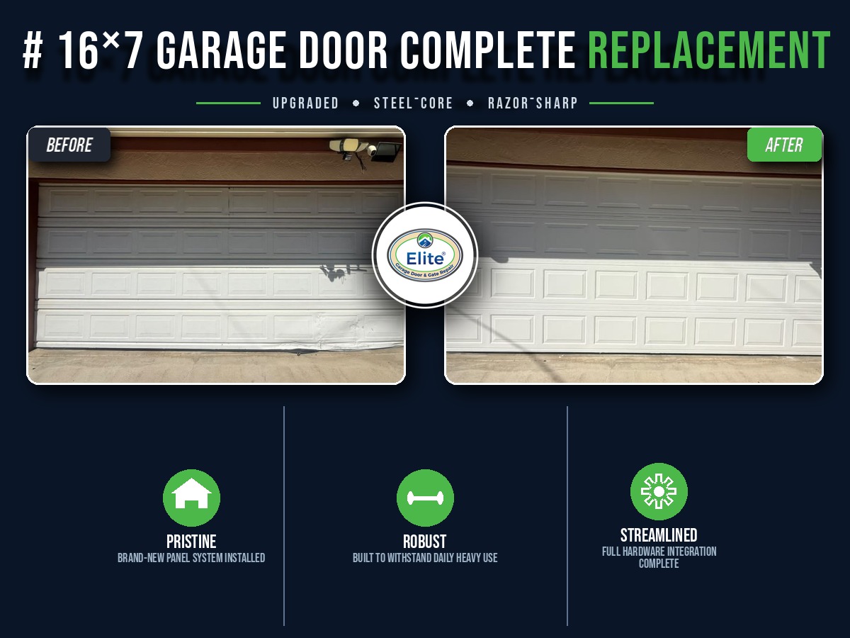 New 16X7 Garage Door Installation in Kent, WA 98031